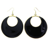 Mi Amore Dangle-Earrings Black/Gold-Tone