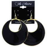 Mi Amore Dangle-Earrings Black/Gold-Tone