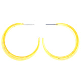 Mi Amore Sequin Dangle-Earrings Yellow/Clear