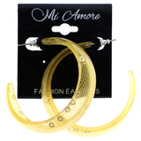 Mi Amore Sequin Dangle-Earrings Yellow/Clear
