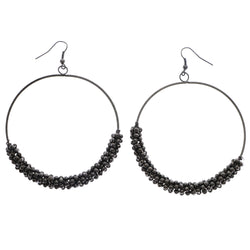 Mi Amore Dangle-Earrings Dark-Silver