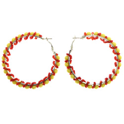 Mi Amore Hoop-Earrings Yellow/Red