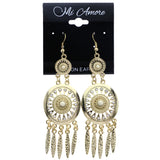 Mi Amore Dangle-Earrings Gold-Tone