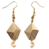 Mi Amore Dangle-Earrings Gold-Tone/Peach