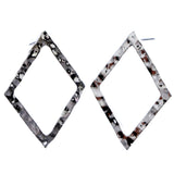 Mi Amore Textured Post-Earrings Silver-Tone