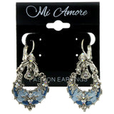 Mi Amore Dangle-Earrings Silver-Tone/Blue