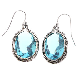 Mi Amore Dangle-Earrings Blue/Silver-Tone