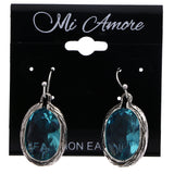 Mi Amore Dangle-Earrings Blue/Silver-Tone