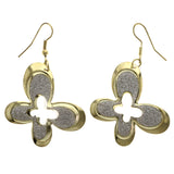 Mi Amore Butterfly Dangle-Earrings Silver-Tone/Gold-Tone