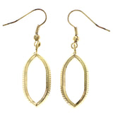 Mi Amore Textured Dangle-Earrings Gold-Tone