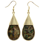 Mi Amore Dangle-Earrings Brown/Gold-Tone