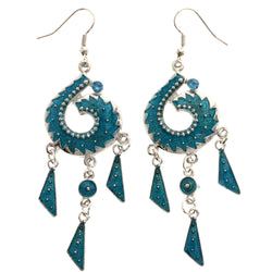 Mi Amore Dangle-Earrings Blue/Silver-Tone