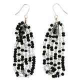 Mi Amore Dangle-Earrings Black/Gray