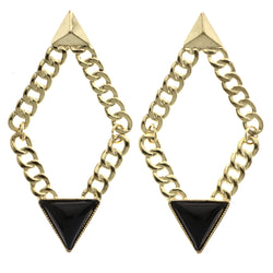 Mi Amore Drop-Dangle-Earrings Gold-Tone/Black