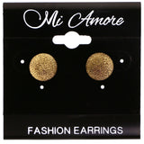 Mi Amore Post-Earrings Gold-Tone