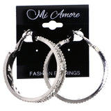 Mi Amore Hoop-Earrings Silver-Tone