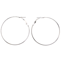 Mi Amore Hoop-Earrings Silver-Tone