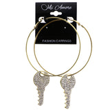 Mi Amore Key Dangle-Earrings Gold-Tone/Silver-Tone