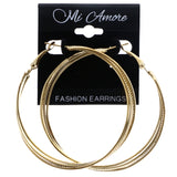 Mi Amore Hoop-Earrings Gold-Tone