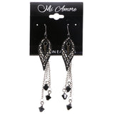 Mi Amore Dangle-Earrings Black/Dark-Silver