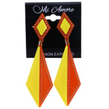 Mi Amore Drop-Dangle-Earrings Yellow/Orange