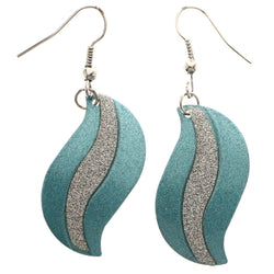 Mi Amore Dangle-Earrings Blue/Silver-Tone