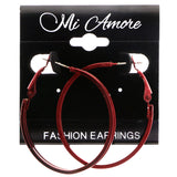 Mi Amore Hoop-Earrings Red