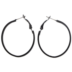 Mi Amore Hoop-Earrings Black