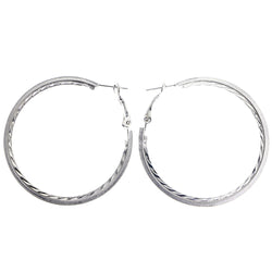 Mi Amore Hoop-Earrings Silver-Tone