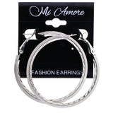 Mi Amore Hoop-Earrings Silver-Tone