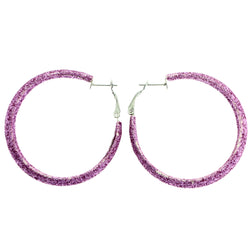 Mi Amore Hoop-Earrings Purple