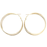 Mi Amore Hoop-Earrings Gold-Tone