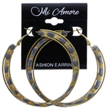 Mi Amore Hoop-Earrings Gold-Tone/Gray