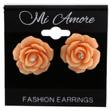 Mi Amore Rose Post-Earrings Orange