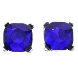 Mi Amore Stud-Earrings Blue/Silver-Tone