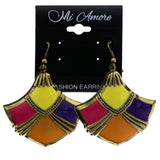 Mi Amore Antiqued Dangle-Earrings Multicolor/Gold-Tone