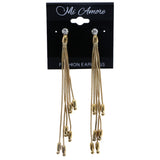 Mi Amore Drop-Dangle-Earrings Gold-Tone