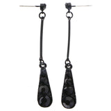 Mi Amore Drop-Dangle-Earrings Black