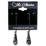 Mi Amore Drop-Dangle-Earrings Black