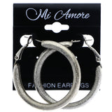 Mi Amore Hoop-Earrings Silver-Tone