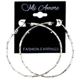 Mi Amore Hoop-Earrings Silver-Tone