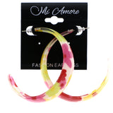 Mi Amore Flower Dangle-Earrings Pink/Yellow