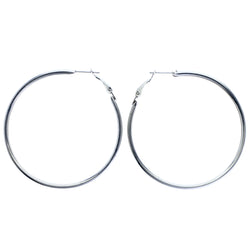 Mi Amore Hoop-Earrings Silver-Tone