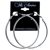 Mi Amore Hoop-Earrings Silver-Tone