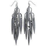 Mi Amore Chandelier-Earrings Dark-Silver