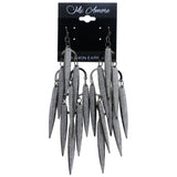 Mi Amore Chandelier-Earrings Dark-Silver