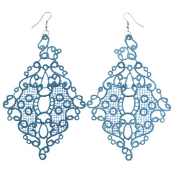 Mi Amore Dangle-Earrings Blue/Silver-Tone