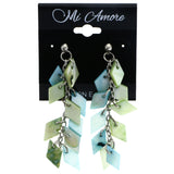 Mi Amore Drop-Dangle-Earrings Blue/Green