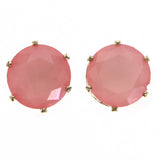 Mi Amore Stud-Earrings Pink/Gold-Tone