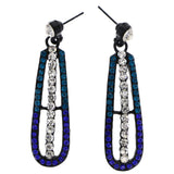 Mi Amore Drop-Dangle-Earrings Blue/Black